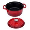 Dutch Oven Round Double Eared Enamel Pot with Lid Double Handle Design for Bread Baking