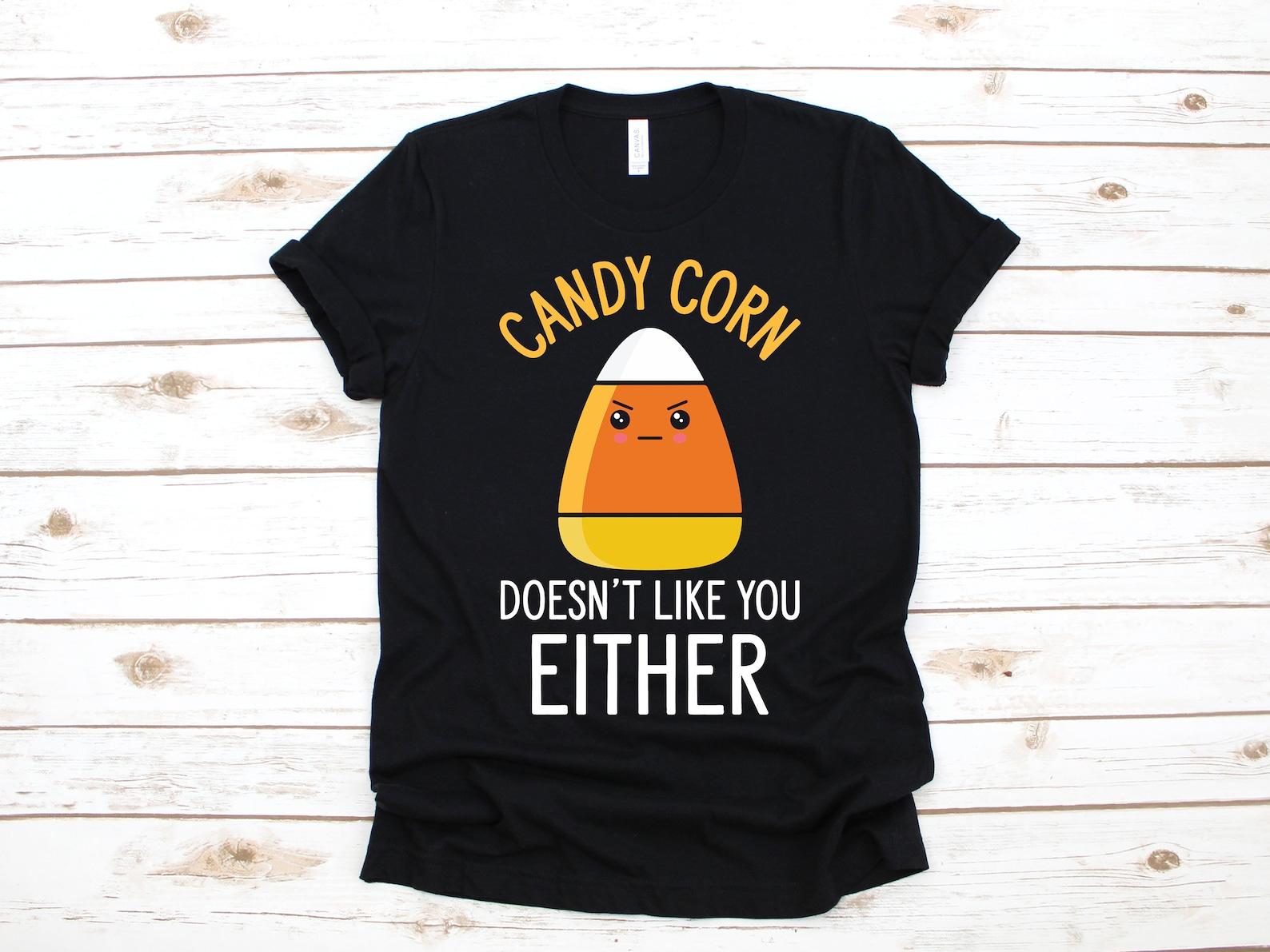 Candy Corn T-Shirt, Funny Candy Corn Halloween, T-shirt, T-shirt,T-shirt, Kids Tee Apparel Gift 4XL