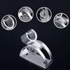 Strong Adhesive Backing Punch-Free Shower Head Bracket Durable Waterproof Material Smooth Edges Adjustable Wall Mounted Holder