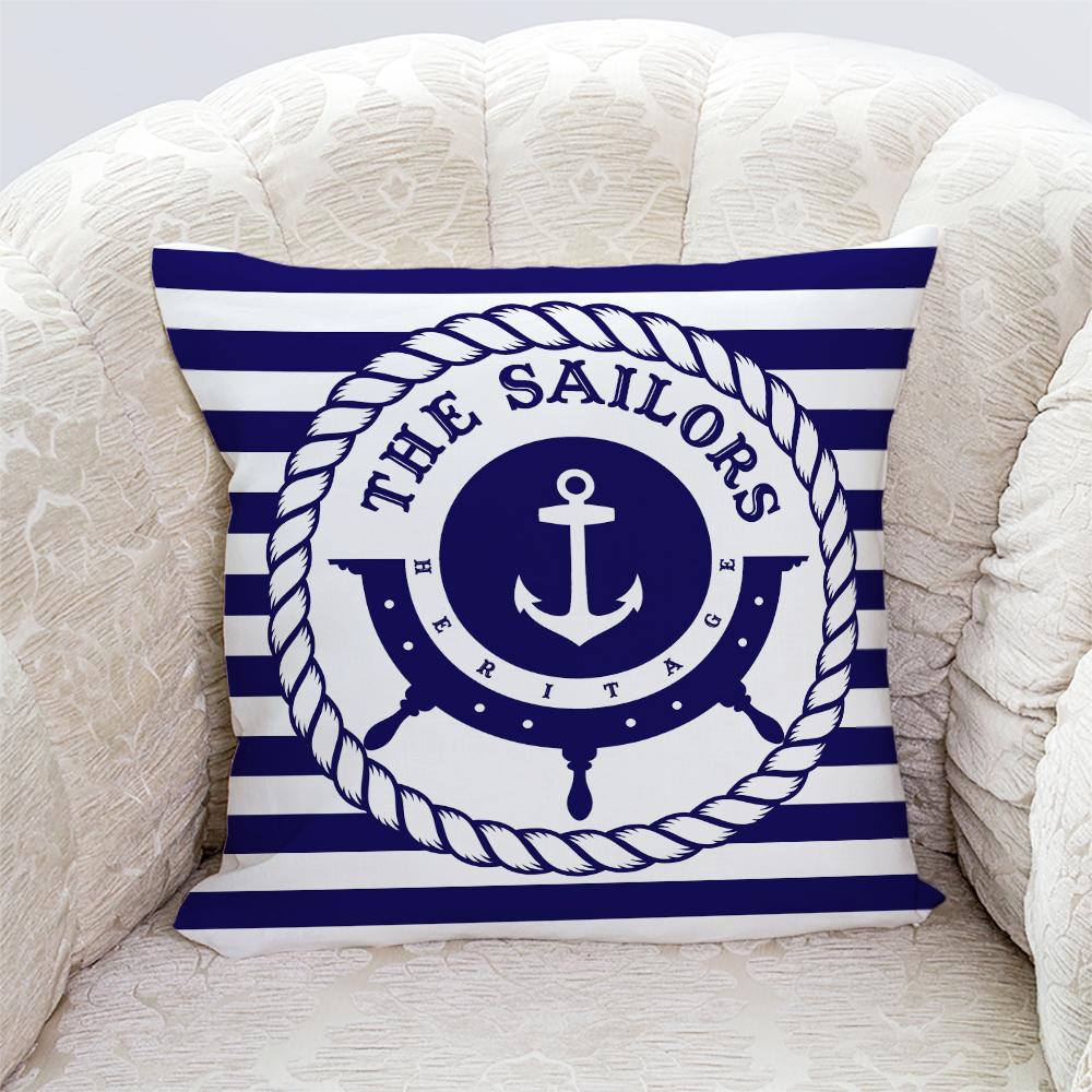 Kissenbezüge mit maritimen Motiven, Sofakissenbezüge fürs Wohnzimmer, Nachttischkissenbezüge fürs Schlafzimmer, Geschenkideen zur Dekoration