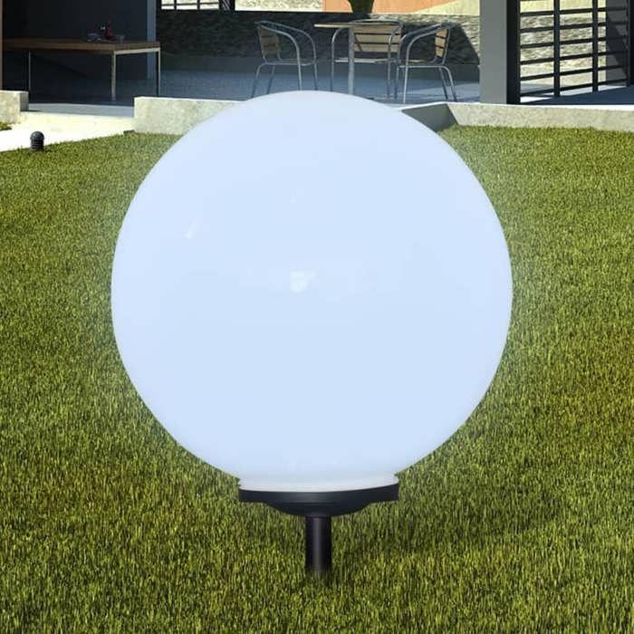 VidaXL 2x Lampes d'Allée d'Extérieur à LED et Piquet au Sol Lampes Solaires Eclairage Jardin Terrasse Patio Cour Balcon 277118