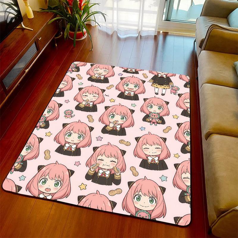 Anya Spy x Family Rug Carpet Floor Mat Non Slip Area Rug Soft Bedroom Living Room Home Decor Anime Style -QJY