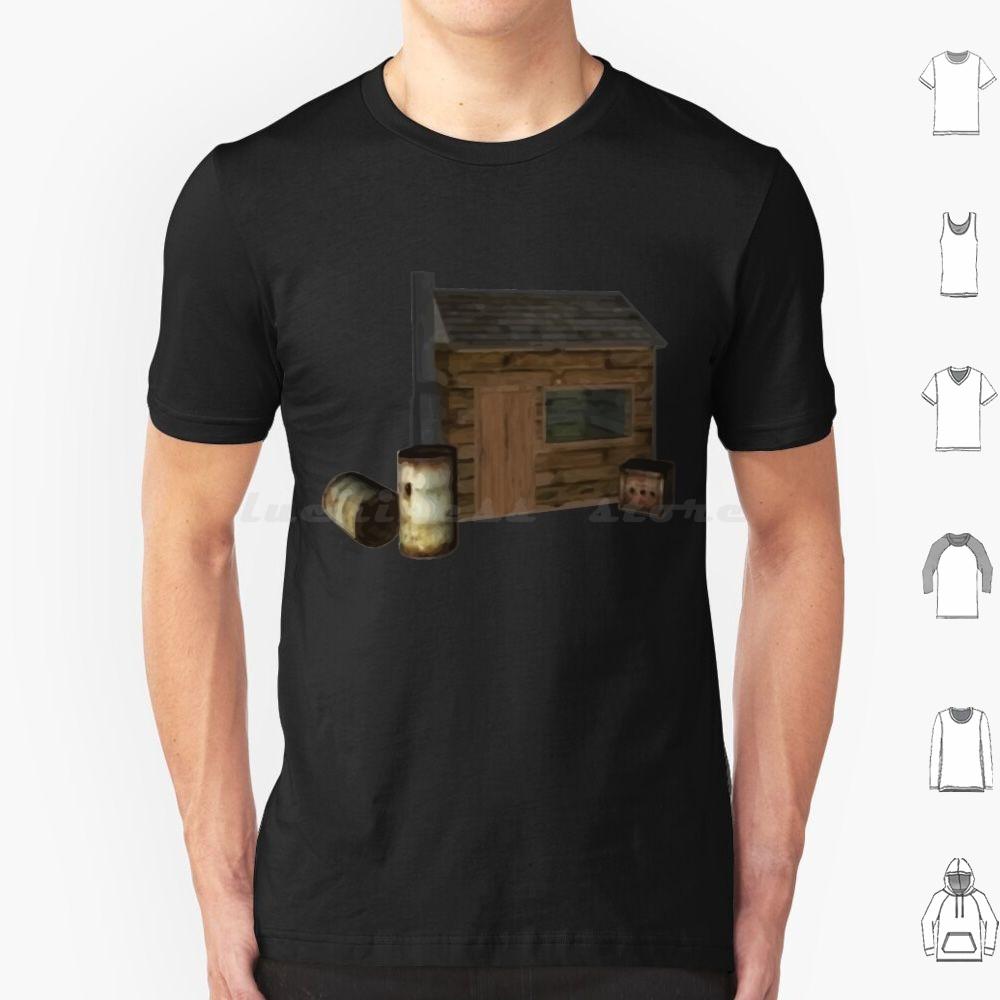 Old School Shack T Shirt Cotton Men Women DIY Print Torn Torn City Shack S