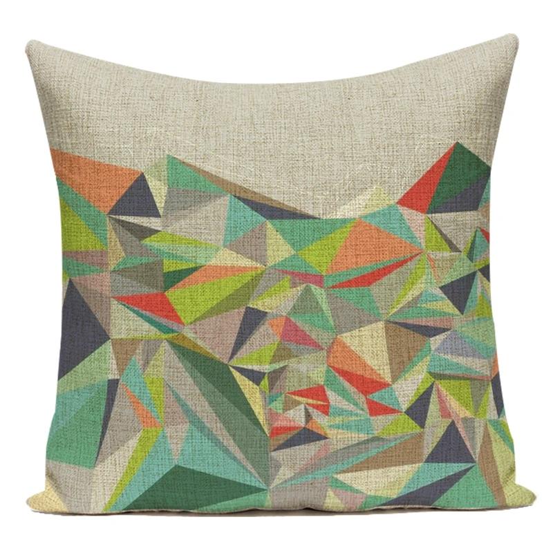 Colorful Geometry Nordic Cushion Cover Decorative Sofa Car Pillow Cover Chair Bed Outdoor Home Decor Throw Pillow Case