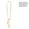 Cotton Rope Wooden Bead Curtain Tiebacks, No Drill Adjustable Window Curtain Holders, Boho Beige Farmhouse Decor for Living Room, Bedroom, Dorm