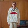 SPORTS ILLUSTRATED Basketball Stacked Logo Sweat Shirt (Ivory)