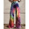Pantaloni da Donna Stampati Casual Gamba Larga Pantaloni di Tendenza