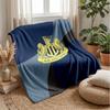 Coperta in Flanella con Stampa del Newcastle United Football, Coperta Morbida Calda Leggera per Divano Letto Campeggio