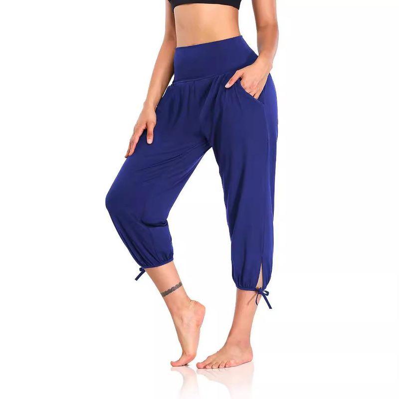 Fashion Personality Punk Elegant Women's Yoga Pants Loose Comfort and Casual Cropped Pants Knitting Jogger Pants