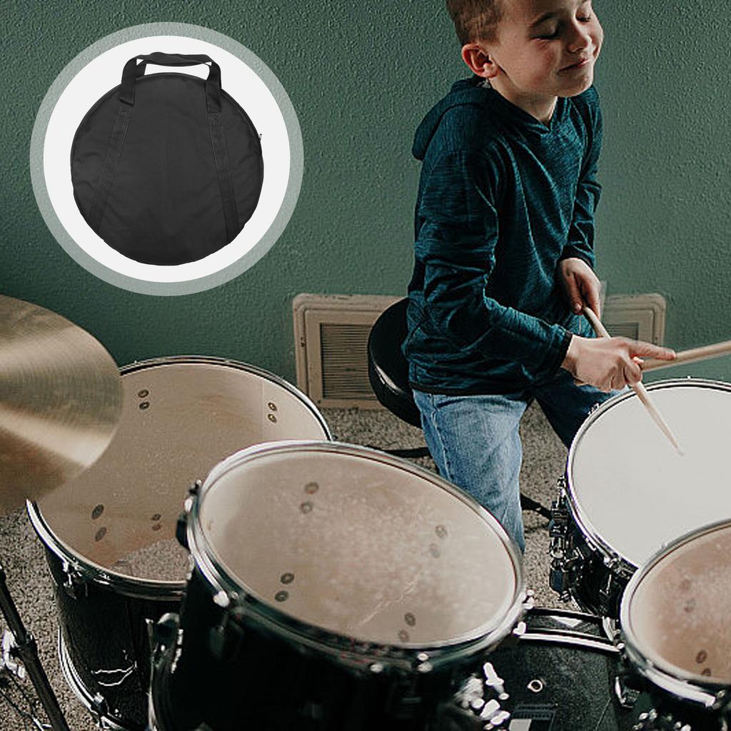 Drumstick Storage Case Padded Cymbal Travel Tote Bag with Carry Handle Waterproof Cymbal Gig Bag Drumstick Carrying Case