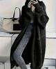 Temperament long over-the-knee sweater cardigan women's autumn and winter new lazy wind loose thickened knitted jacket women's tide
