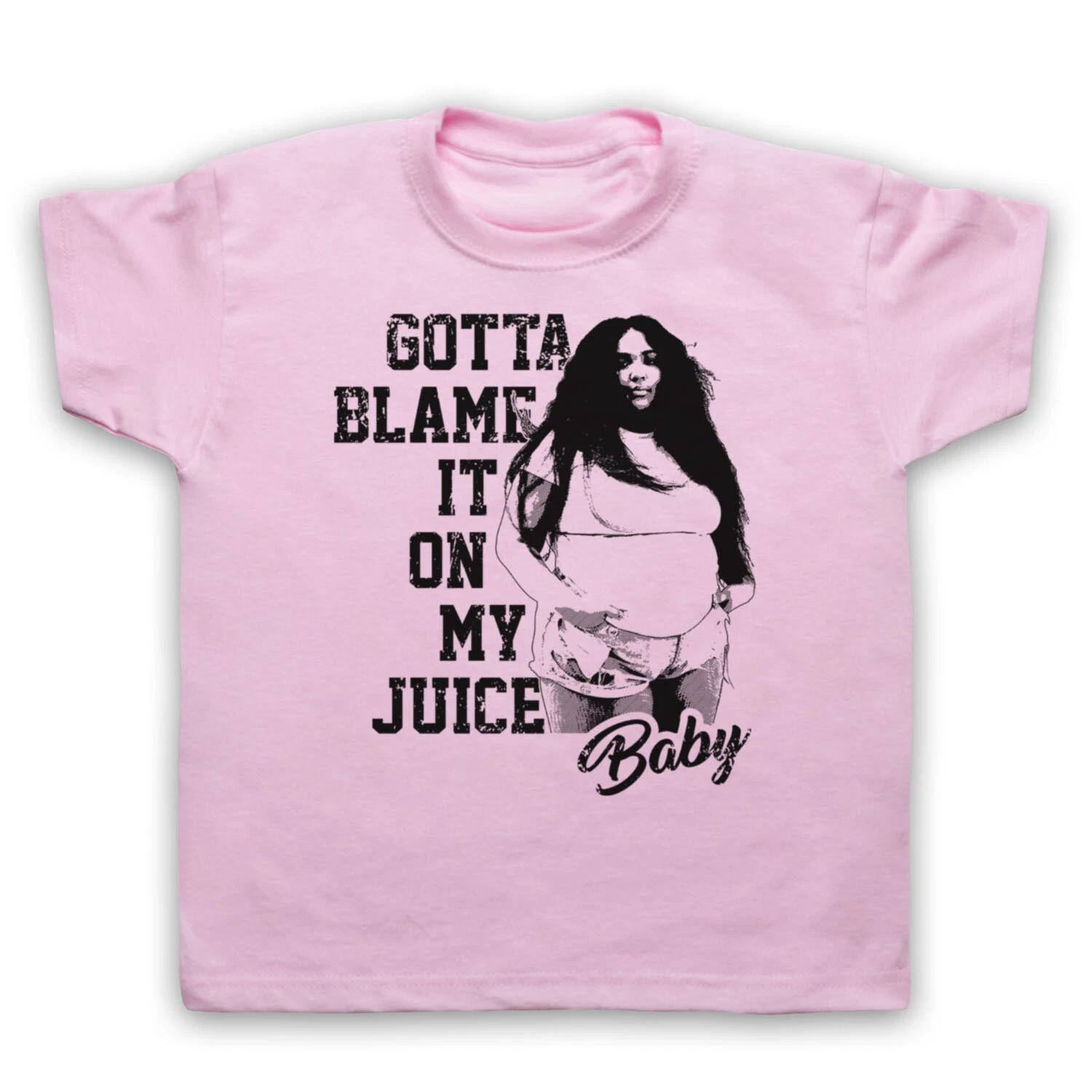 LIZZO JUICE НЕОФИЦИАЛЬНАЯ BLAME IT ON MY BABY ХИП-ХОП ПОП ДЕТСКАЯ ДЕТСКАЯ Футболка 100