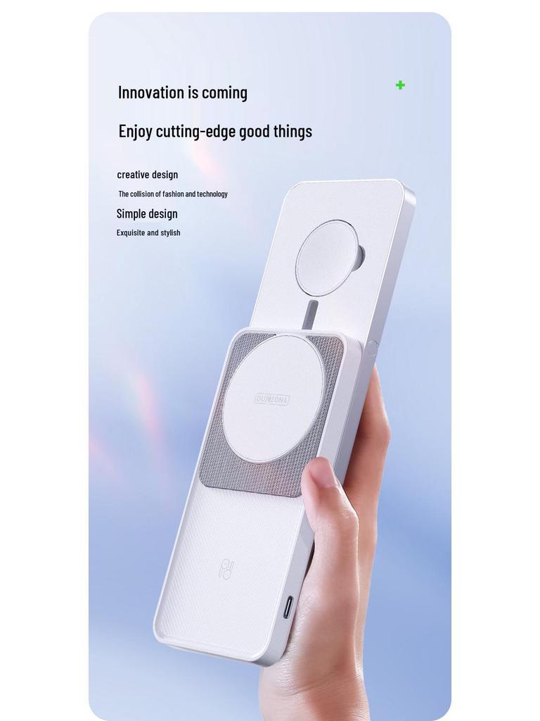 Magnetic Foldable 3-in-1 Wireless Charger for Apple, MagSafe-Compatible, 15W Fast Charging