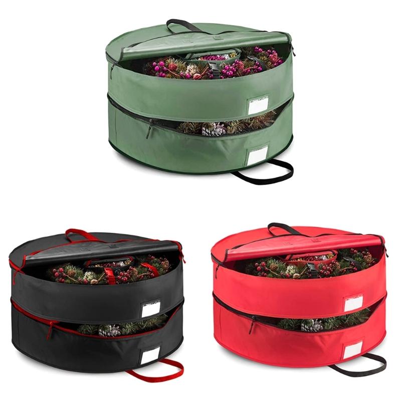 Xmas Garland Storage Bag Gift Sorting Bags Large Capacity Organizer for Wreath