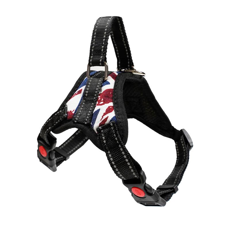 Adjustable Explosion-Proof Pet Harness for Small Medium Dogs - Outdoor Dog Chest Strap Supplies (8 Colors)