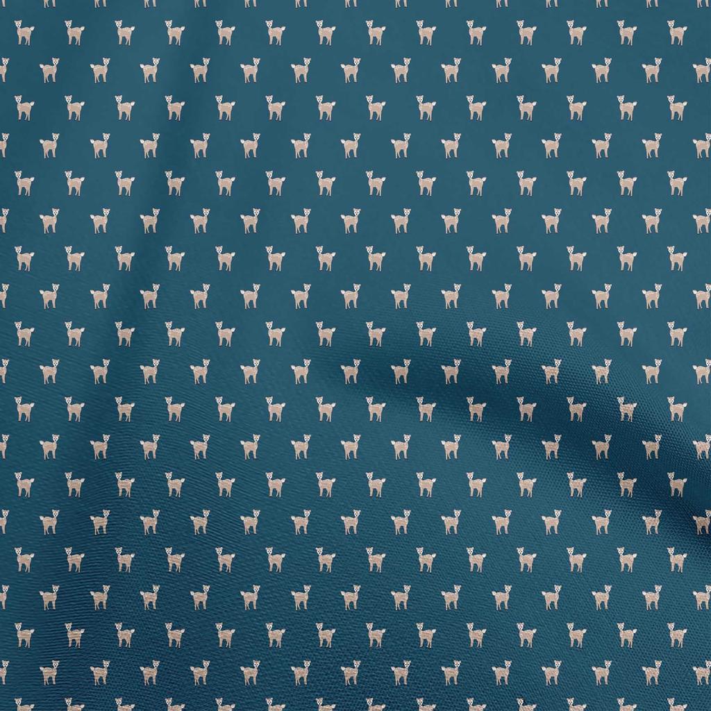 oneOone Cotton Flex Light Blue Fabric Animal  Craft Projects Decor Fabric Printed By The Yard 40 Inch