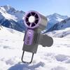 Portable Handheld Fan USB Rechargeable Mini Fan Portable Lipstick-Sized Personal Cooling Device with Multi-Level Wind Speeds and Safety Net Design for