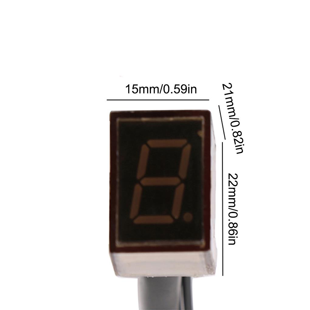 Led Universal Digital Gear Indicator Motorcycle 8 Digital Display Speedometer Indicator Motorcycle Display Shift Lever Sensor