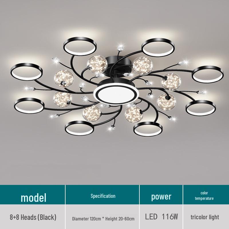 Modern Starry Sky Chandelier: Stylish Ceiling Light for Living Rooms, Bedrooms & Cafes