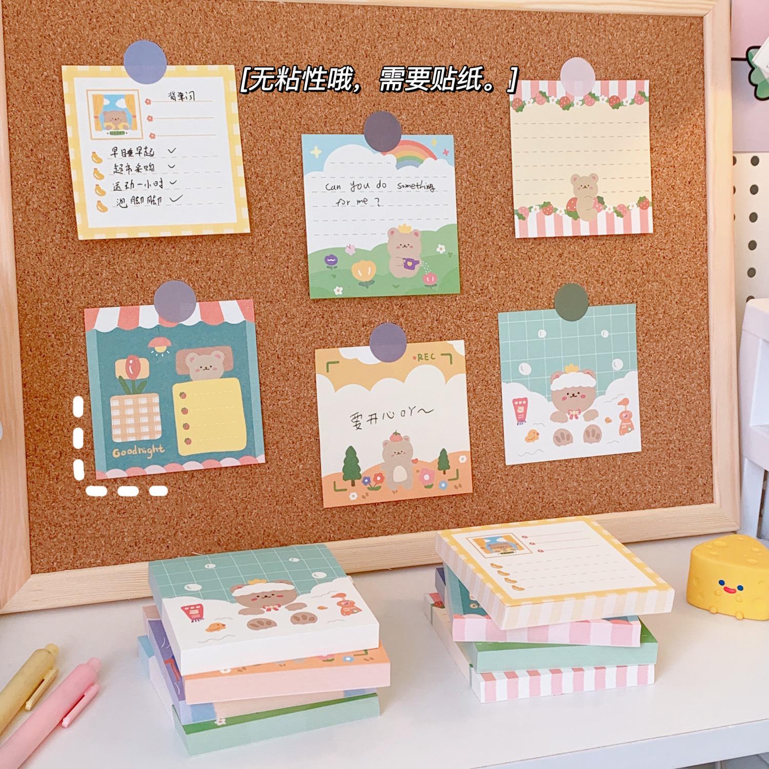 

Набор из 10 штук студентов с липкими заметками Симпатичные творческие школьные принадлежности Липкие заметки Девочки Японский план Этот мультфильм Липкие заметки Модный студент