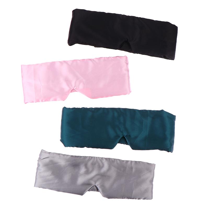 IJs Zijde Slaapmasker Ooglap Lichtblokkerend Oogmasker Zacht Gevoerd Reis Slaapmiddel Voor Slaap Patch Slaapmasker
