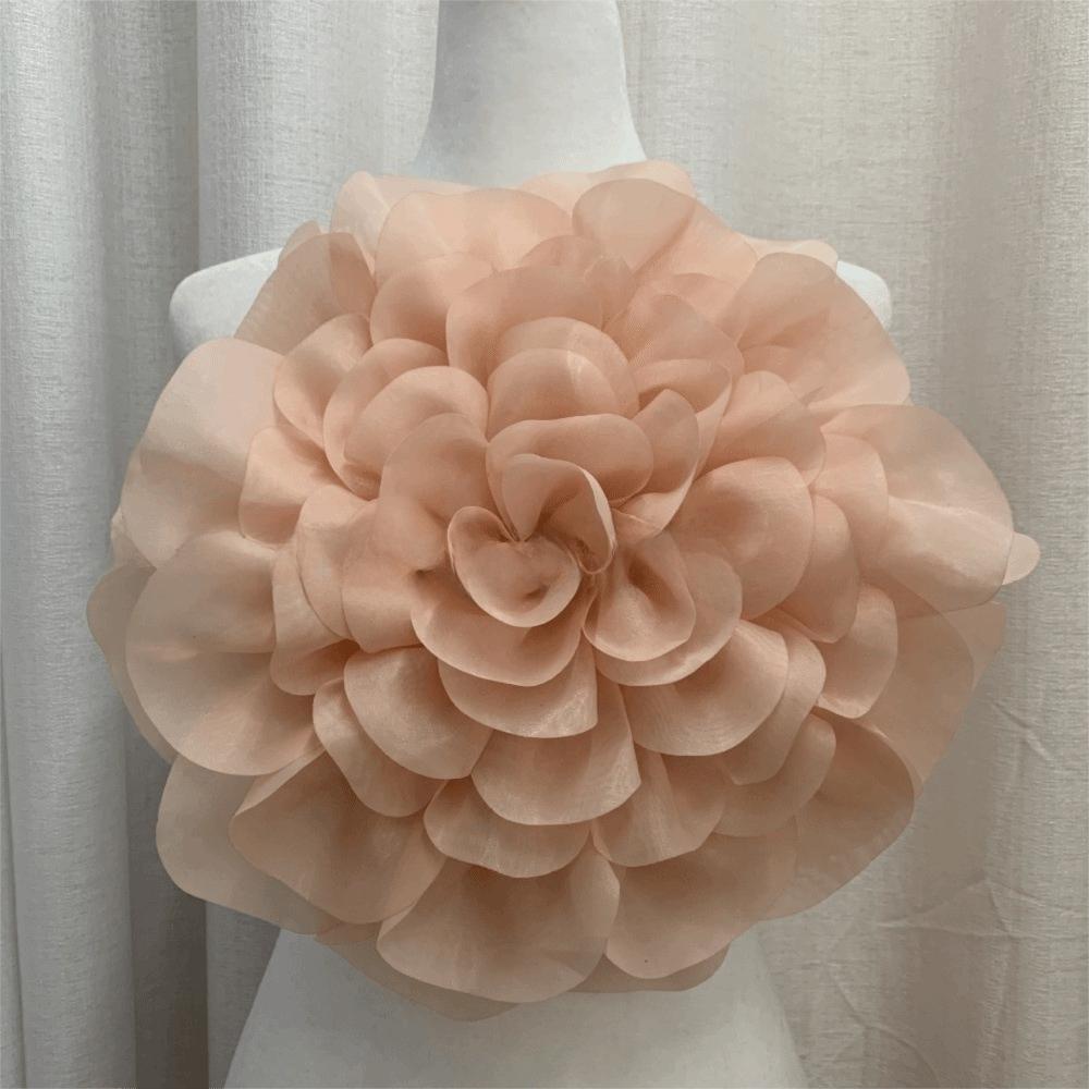 37cm Artificial Peony Flower Satin Versatile Velvet Peony for Brooch DIY Large Wedding Dress Fake Flower Flower Show Props