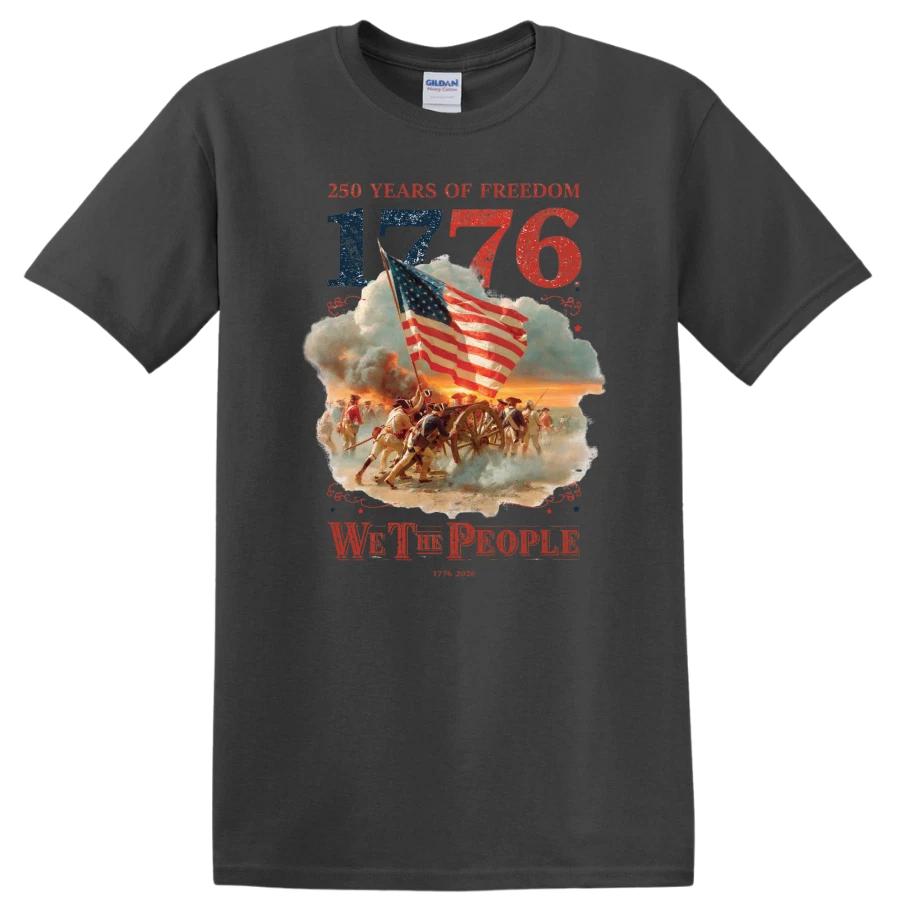 250 Years Freedom T Shirt 1776 We The People American Flag Revolution War Tee M