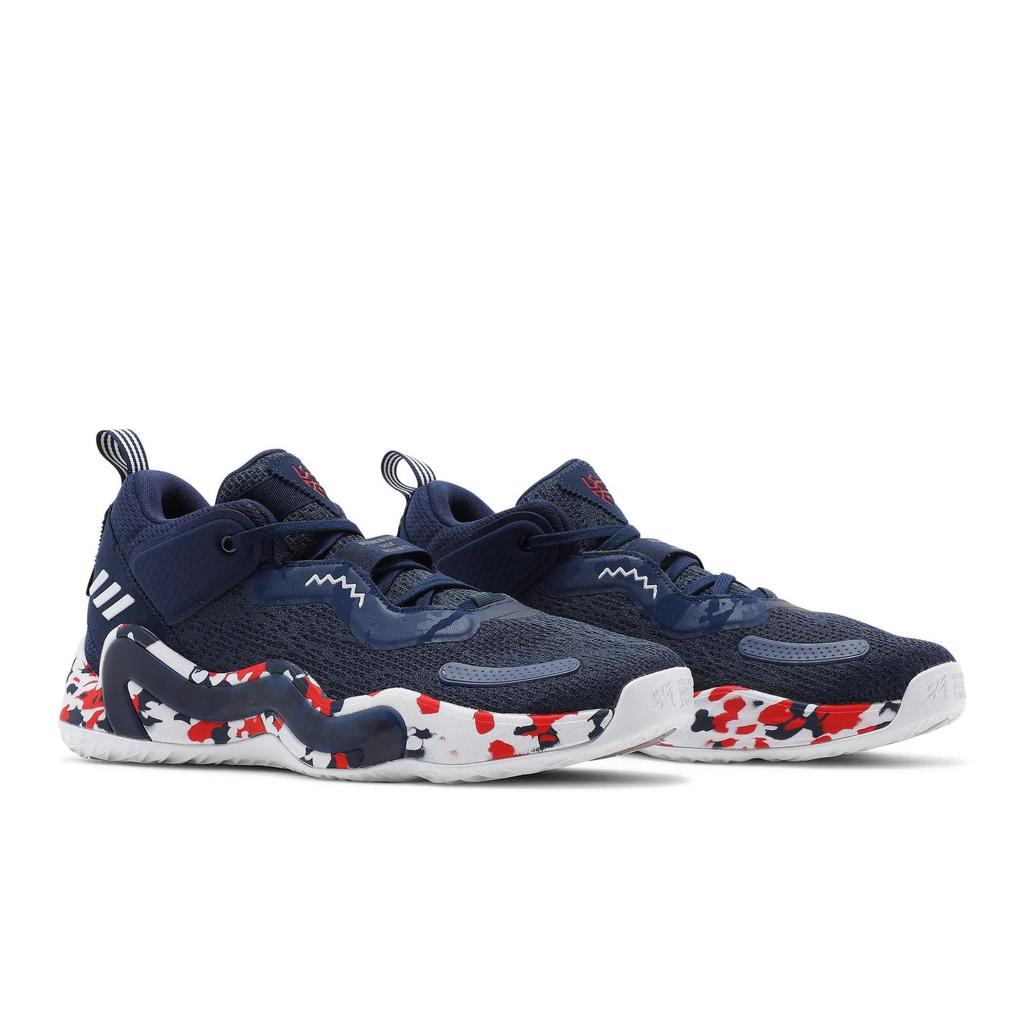 adidas D.O.N. Issue #3 'USA' (Unisex) Navy / Cloud White / Vivid Red Basketball Shoes GW2945