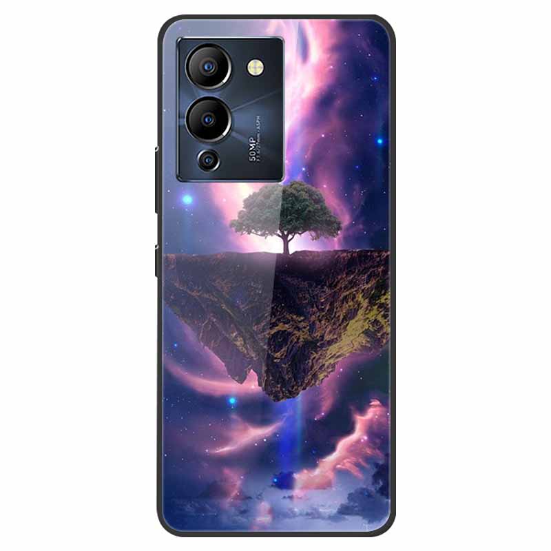 For Infinix Note 12 G96 Case X670 Marble Tempered Glass Hard Back Cover for Infinix Note12 Helio G96 Phone Cases 6.7'' Fundas