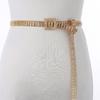 Catena per fianchi quadrata con fibbia strass: Cintura alla Moda con Diamanti per Vestiti