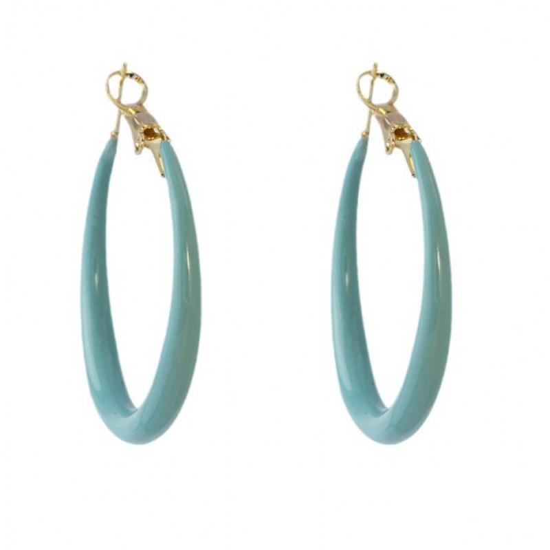 Pastel Macaron Earrings Women Dainty Drop Hoop Studs With Post Geometric Round Design Fresh Sweet Style
