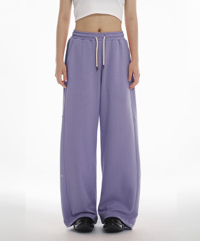 Paensyo Snap Wide Pants - Purple