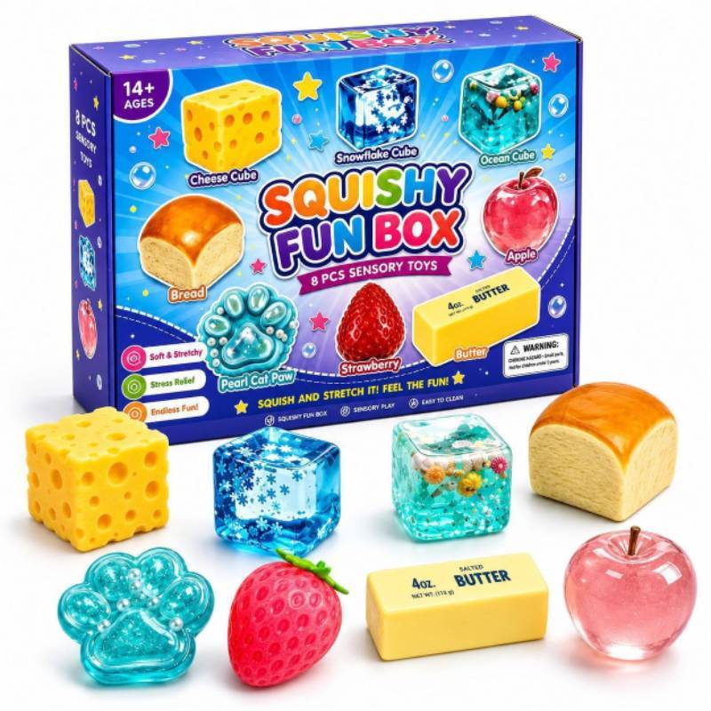 Mystical Soft Toy Box 8 Pieces Finger Toy Set For Kids And Collectors