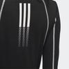 Adidas Originals Classic Sports Series Loose Half High Neck Letter Long Sleeve T-Shirt Women Tops Black JM8029