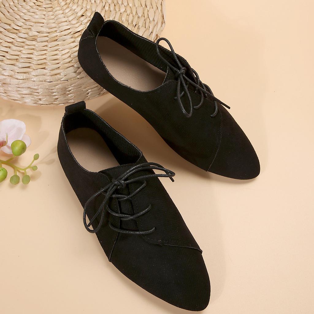 Women's Pointy Head Shoes Summer Plus Size Shallow Mouth Flats Casual Solid Colour Non-slip Lightweight Loafers Zapatillas Mujer