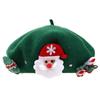Teens Girls Christmas Beret Festival Thick Beret Woman Windproof Outdoor Painter Hat Christmas Photography Beret Hat
