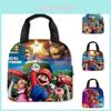 3d New Super Mario Lunch Bag For Kids, Portable And Stylish, Purple/blue/green Colors