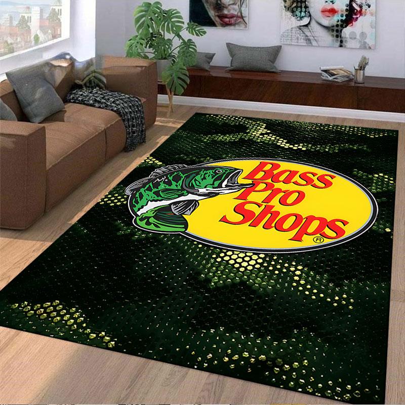 Bass Pro Shops Logo Carpet Suitable As a Non-slip Mat for the Living Room or Bedroom Sofa