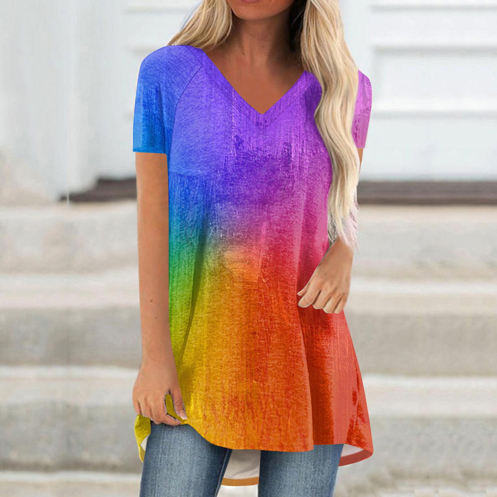 

Женские плиссированные свободные топы с короткими рукавами Плюс размер Повседневные топы с V-образным вырезом и короткими рукавами Повседневные летние футболки Женские топы Футболки Рубашки L