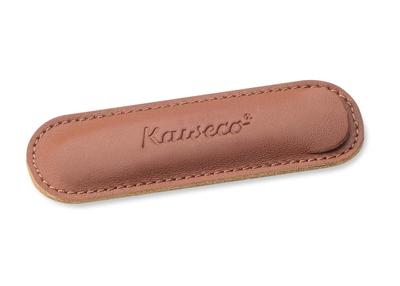 Kaweco Brandy CASEL2D Leather Pen Case for 2 Compatible with Officially Imported Pens, Lilliput,