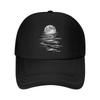 Minimalist Moon Phase Print Hat Durable Textile Material EasyClean  Machine Washable Everyday   Mesh Baseball Cap