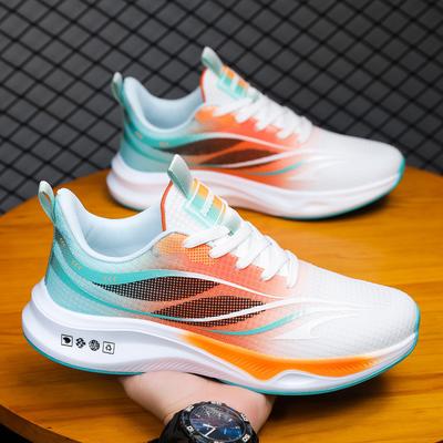 Summer Mesh Breathable Sports Shoes, Men's and Women's Couple Shoes, Lightweight Shock Absorption, College Entrance Examination Students Running