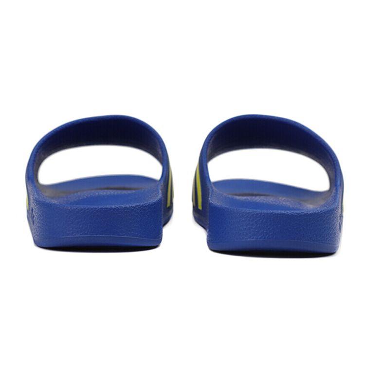 Adidas Adilette Comfortable Rubber Sole Silent Slide Sandals Unisex Sandals Blue Yellow EG1759