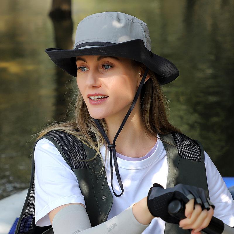 Sun Hats for Women with Ponytail Hole Wide Brim Outdoor Hat Packable Summer Beach Hiking Fishing Hats
