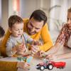 4 Pcs Alloy Farm Tractor Toy Set Engineering Car Model Farm Vehicles Toy Tractors Car Toy For Children Kids Boys