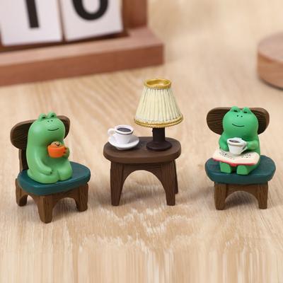 Rocking Chair, Frog Healing Department Ornament, Office Computer Workstation, Desk Surface, Decorative Goods, Decompression Small Gift