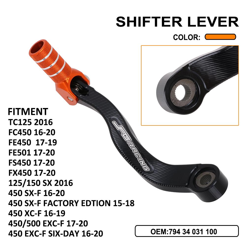 CNC Aluminum Motorcycle Gear Shifter Shift Pedal Lever For KTM XC XCF XCW XCFW EXCF EXC SX SXF SMR MXC 250 350 400 450 525 530