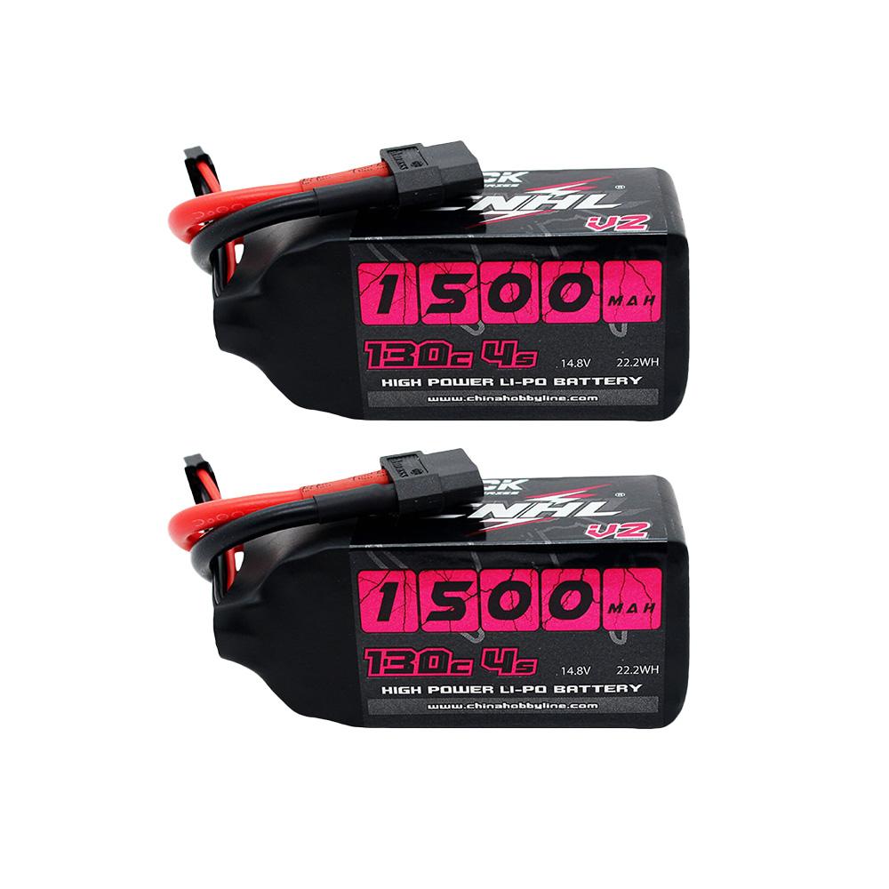 

2 шт. CNHL 4S 14.8V LiPo Акумулятор 1500 мАг 130C з роз ємом XT60 для RC FPV Гелікоптера Літака Дрона Перегонів 4S 1500mAh 130C 2pcs