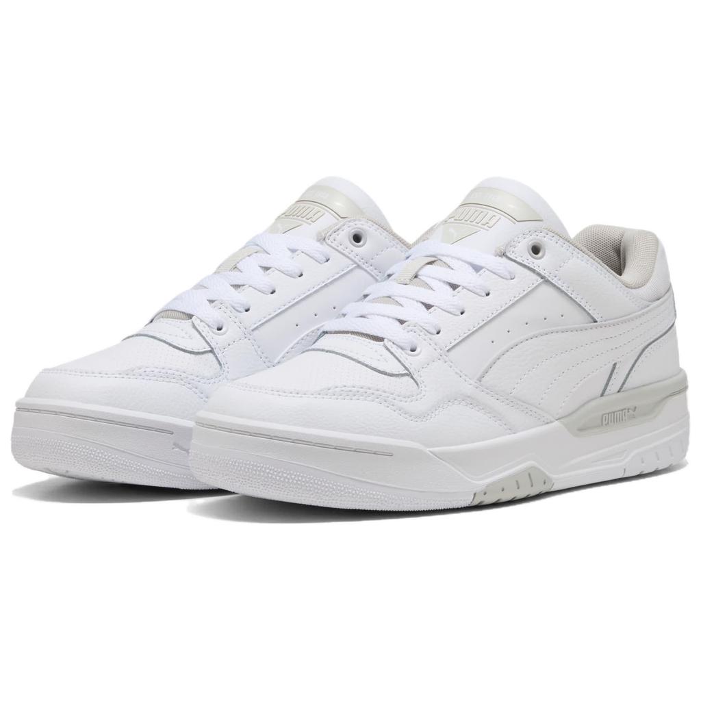 New PUMA REBOUND Low Top Skateboard Shoes Unisex White 400197-01