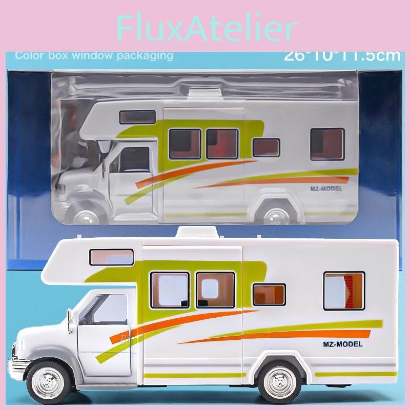 Alloy Large Travel Rv Truck Toy Model With Sound Light For Kids Play